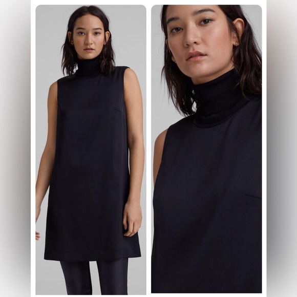 Club Monaco Black Turtleneck Dress NWT Size XS 00 - Picture 2 of 7